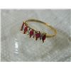 Image 5 : **** FEATURE ITEM **** RING - 2/5 CARAT RUBY & DIAMOND IN 10KT SOLID GOLD SETTING - INCLUDES CERTIFI