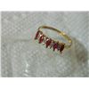 Image 6 : **** FEATURE ITEM **** RING - 2/5 CARAT RUBY & DIAMOND IN 10KT SOLID GOLD SETTING - INCLUDES CERTIFI