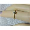 Image 4 : **** FEATURE ITEM **** RING - GENUINE BLUE DIAMOND SOLITAIRE IN 14KT SOLID YELLOW GOLD SETTING - INC