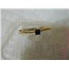 Image 6 : **** FEATURE ITEM **** RING - GENUINE BLUE DIAMOND SOLITAIRE IN 14KT SOLID YELLOW GOLD SETTING - INC