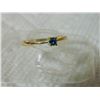 Image 7 : **** FEATURE ITEM **** RING - GENUINE BLUE DIAMOND SOLITAIRE IN 14KT SOLID YELLOW GOLD SETTING - INC