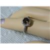 Image 3 : **** FEATURE ITEM **** RING - 3/4 CARAT SMOKEY TOPAZ & 42 CREATED WHITE SAPPHIRE IN 925 STERLING SIL