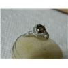 Image 6 : **** FEATURE ITEM **** RING - 3/4 CARAT SMOKEY TOPAZ & 42 CREATED WHITE SAPPHIRE IN 925 STERLING SIL