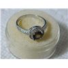Image 7 : **** FEATURE ITEM **** RING - 3/4 CARAT SMOKEY TOPAZ & 42 CREATED WHITE SAPPHIRE IN 925 STERLING SIL