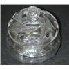 Image 2 : COVERED CLEAR GLASS CANDY JAR