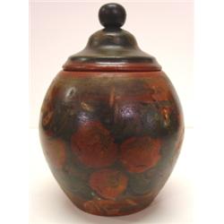 RUSSIAN TREENWARE COVERED CONTAINER