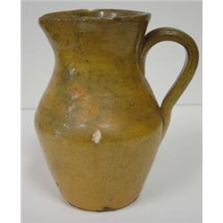 YELLOW SOUTHERN ART POTTERY PITCHER