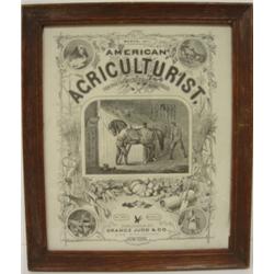 AMERICAN AGRICULTURIST 1871 MAGAZINE COVER