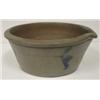 Image 1 : BLUE DECORATED STONEWARE MILK BOWL