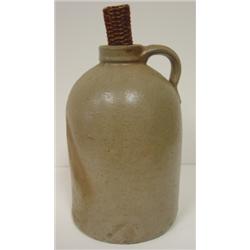 STONEWARE JUG WITH HANDLE