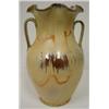 Image 3 : LARGE DOUBLE HANDLED YELLOW ART POTTERY VASE