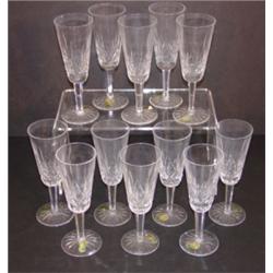 SET OF 11 WATERFORD CRYSTAL GOBLETS