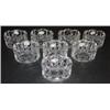 Image 2 : SET OF 8 GORMAN CRYSTAL NAPKIN RINGS