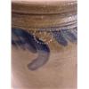 Image 4 : BLUE FEATHER DECORATED STONEWARE CROCK