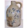 Image 1 : BLUE DECORATED NEW JERSEY STONEWARE JUG