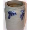 Image 3 : BLUE DECORATED STONEWARE CROCK