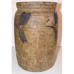 REMMEY PHILADELPHIA BLUE DEC. STONEWARE CROCK
