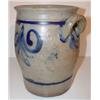 Image 2 : BLUE TOUCH DECORATED STONEWARE CROCK
