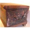Image 4 : RED AND BLACK PAINTED MINIATURE BLANKET CHEST