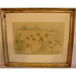 BLACK AMERICANA PRINT OF CHILDREN