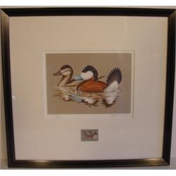 JOHN S. WILSON 1981 FEDERAL DUCK STAMP & PRINT