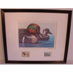 KEN MICHAELSEN 1978 FEDERAL DUCK STAMP & PRINT