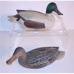 PR. OF WARD BROS. 1965 HALF-SIZE SPOONBILL DECOYS