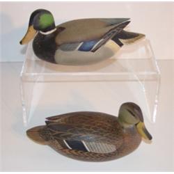 PR. OF WARD BROS. 1963 HALF-SIZE MALLARD DECOYS