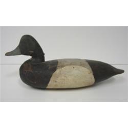 PRIMITIVE CHARLIE BIRCH, VIRGINIA BLUEBILL DECOY