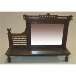 VICTORIAN WALNUT TABLE-TOP MIRROR