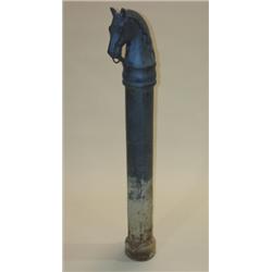 CAST IRON HORSE HEAD HITCHING POST