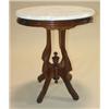 Image 1 : VICTORIAN WALNUT MARBLE TOP TABLE