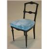 Image 1 : VICTORIAN STYLE EBONIZED & GOLD DEC. SIDE CHAIR
