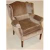Image 2 : PR. OF MATCHING UPHOLSTERED WING CHAIRS
