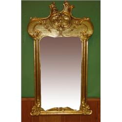 EARLY 19TH CENT. ORNATE WALL MIRROR