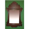 Image 1 : SMALL CHIPPENDALE WALNUT LOOKING GLASS