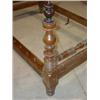 Image 4 : EARLY WALNUT HEAVILY TURNED ROPE BED