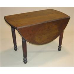 WALNUT DROP-LEAF KITCHEN TABLE
