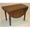 Image 1 : WALNUT DROP-LEAF KITCHEN TABLE