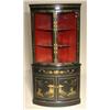Image 1 : EBONIZED ORIENTALIA CORNER CUPBOARD