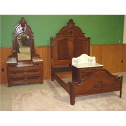 ORNATE VICTORIAN 3 PC. BEDROOM SUITE