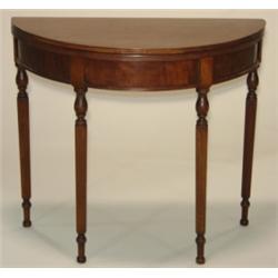 PERIOD SHERATON MAHOGANY CARD TABLE
