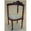 Image 1 : MAHOGANY UPHOLSTERED CORNER CHAIR