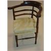 Image 1 : WALNUT UPHOLSTERED CORNER CHAIR