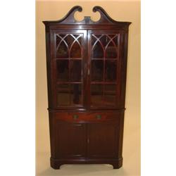 BALTIMORE, MARYLAND MAHOGANY CORNER CABINET