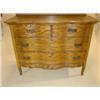 Image 2 : OAK SERPENTINE FRONT CHEST OF DRAWERS