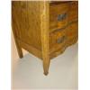 Image 4 : OAK SERPENTINE FRONT CHEST OF DRAWERS