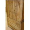 Image 4 : 2 PC. PRIMITIVE PINE STEP-BACK CUPBOARD