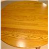 Image 3 : ROUND OAK DINING TABLE
