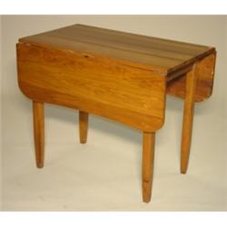 PRIMITIVE WALNUT DROP-LEAF TABLE